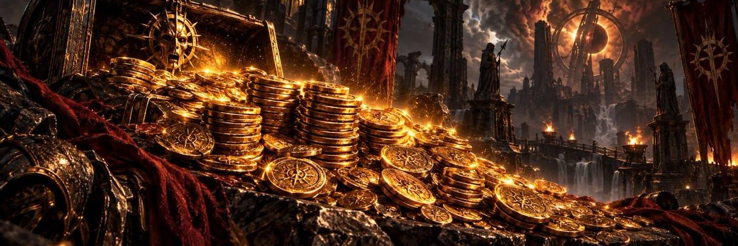 Gold stacked on a hideout desk